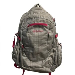 Backpack - Gray and Pink